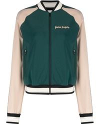 Palm Angels - Cropped Bomber Jacket - Lyst