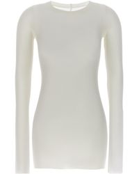 Rick Owens - Long Sleeved Knitted T-Shirt - Lyst