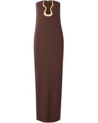 Cult Gaia - Abril Strapless Embellished Stretch-Crepe Maxi Dress - Lyst