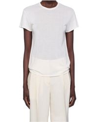 TOTEME - Silk T-Shirt - Lyst