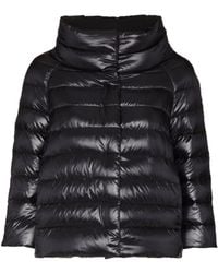 Herno - Short Puffer Jacket With Glossy Finish - Lyst