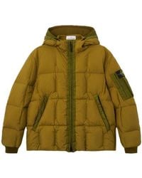 Stone Island - Hooded Down Jacket With Wind Resistance And Anti-Drop - Lyst