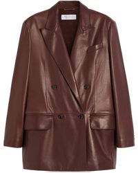 Max Mara - Nappa Leather Olimpia Jacket - Lyst