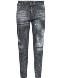 DSquared² - Low-Rise Distressed Cropped Jeans - Lyst