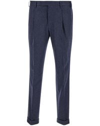 Pt Pantaloni - Pt Torino Mid-Rise Pleated Trousers - Lyst