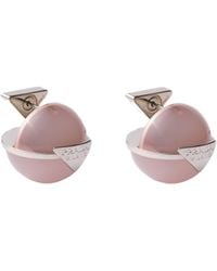 Prada - Metal And Plexiglas Earrings - Lyst