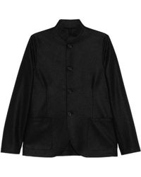 Harris Wharf London - Nehru-Collar Virgin-Wool Jacket - Lyst