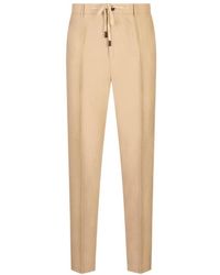 Peserico - Drawstring Tailored Trousers - Lyst