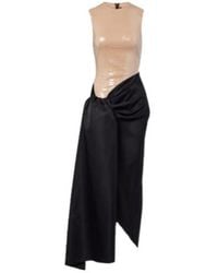 David Koma - Sequined Draped Maxi Dress - Lyst