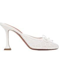 AMINA MUADDI - Lila 95 Lace Mules - Lyst