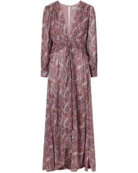 RIXO London - Meera Pleated Paisley Print Dress - Lyst