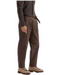 Brunello Cucinelli - Buttoned Straight-Leg Trousers - Lyst