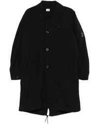 C.P. Company - Button-Fastening Lens-Detail Coat - Lyst