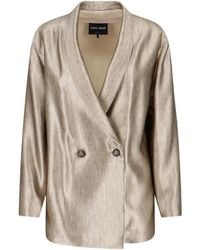 Giorgio Armani - Long-Sleeved Suit Jacket - Lyst