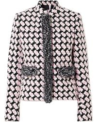 PUCCI - Fringed Tweed Jacket - Lyst