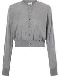 KHAITE - Tansy Wool And Cashmere-Blend Cardigan - Lyst