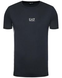 Emporio Armani - Logo-Print Logo-Trim Short-Sleeve T-Shirt - Lyst