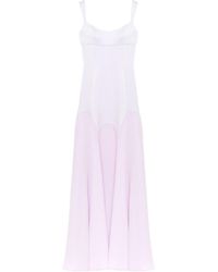 McQueen - Satin Maxi Dress - Lyst