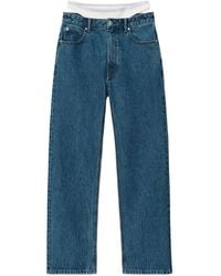 Alexander Wang - Layered Low-Waisted Jeans - Lyst