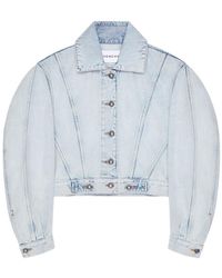 Givenchy - Collared Button-Up Denim Jacket - Lyst