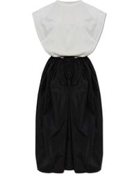 Fabiana Filippi - Panelled Crewneck Sleeveless Dress - Lyst