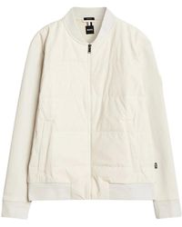 BOSS - Quilted Bomber Jacket - Lyst