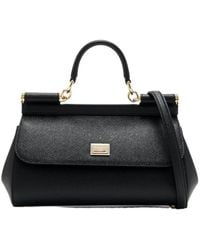 Dolce & Gabbana - Logo Plaque Medium Sicily Handbag - Lyst