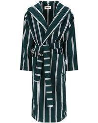 Tekla - Terrycloth Hooded Bathrobe - Lyst