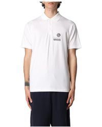 Giorgio Armani - Embroidered-Logo Short-Sleeved Polo Shirt - Lyst