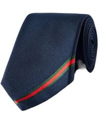 Gucci - Web Silk Jacquard Tie - Lyst