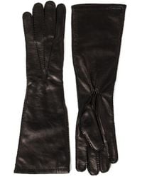 手袋 MiuMiu FW25 Black nappa leather gloves (5GG226038 F0002) Miu Miu - Nappa Leather Gloves in Black - 5GG192_ 038_F0002