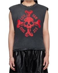 Lu'u Dan - Crew Neck Sleeveless T-Shirt - Lyst