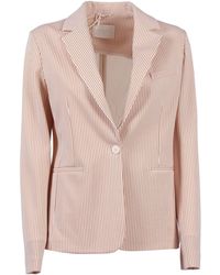 Circolo 1901 - Slim-Fit Striped Blazer - Lyst