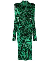 Philosophy Di Lorenzo Serafini - High-Necked Long Sleeve Dress - Lyst