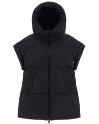 Herno - Short-Sleeved High-Neck Down Jacket - Lyst