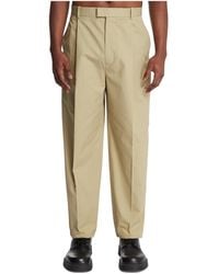 Bottega Veneta - Straight Leg Twill Trousers - Lyst