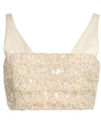Brunello Cucinelli - Sleeveless Crop Top - Lyst