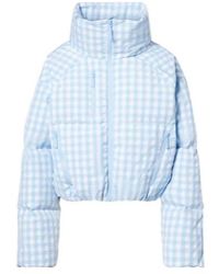 CORDOVA - Plaid Long-Sleeved Down Jacket - Lyst