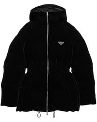Prada - Velvet Down Jacket - Lyst