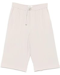 Ami Paris - Logo Plaque Belted Shorts - Lyst