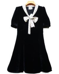 Miu Miu - Contrast Color Lace Design Dress - Lyst