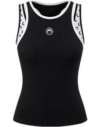 Marine Serre - Layered Ribbed Jersey Tank Top - Lyst