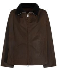 TOTEME - Totême Long Sleeved Corduroy-Collar Jacket - Lyst