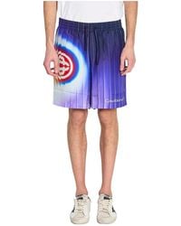 CASABLANCA - Shockwave Silk Shorts - Lyst