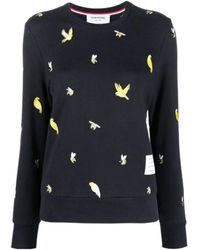 Thom Browne - Animal-Embroidered Sweatshirt - Lyst
