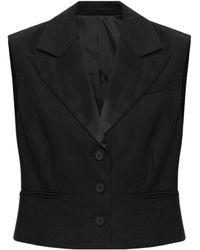 AllSaints - Noa Cropped Vest - Lyst