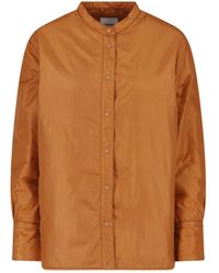 Aspesi - Snap-Front Collarless Jacket - Lyst