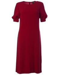 Aspesi - Button-Embellished Puff Sleeve Dress - Lyst