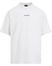 Balenciaga - Logo Printed Medium Fit T-Shirt - Lyst