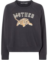 Mother - Printed Cotton Sweatshirt - Lyst